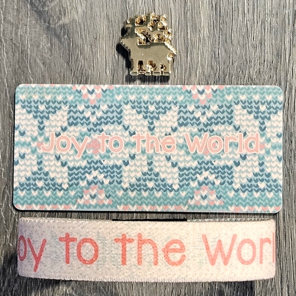 ZOX "JOY TO THE WORLD" #3441 W GOLD REINDEER CHARM ADVENT COLLECTIBLE WRISTBAND - Picture 5 of 10